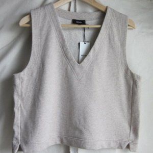 ME+EM oatmeal color Summer Sweatshirting Vest size US10 UK14 EUC with tag